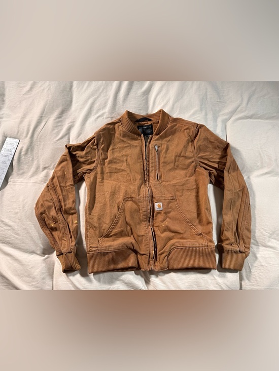 Carhartt Jackets & Blazers - Carhartt Crawford Rugged Flex Full Zip Jacket Brown OJ2524-W Women's Small Y2K